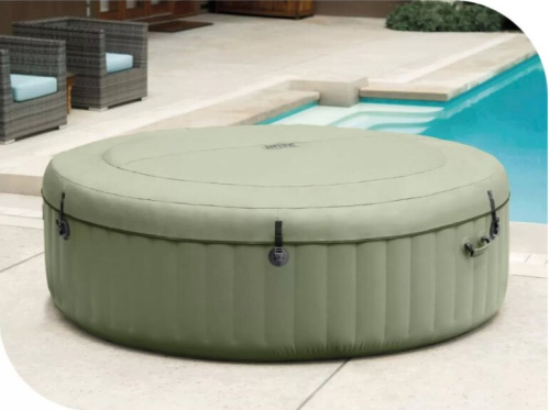 Бассейн-джакузи Intex 216x71 см (28428GN) оливковый