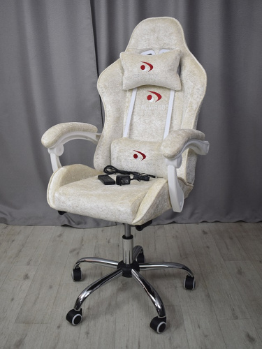 Вибромассажное кресло Calviano ASTI ULTIMATO beige fabric 