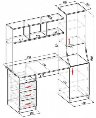 Стол ПАРТНЕР левое 
