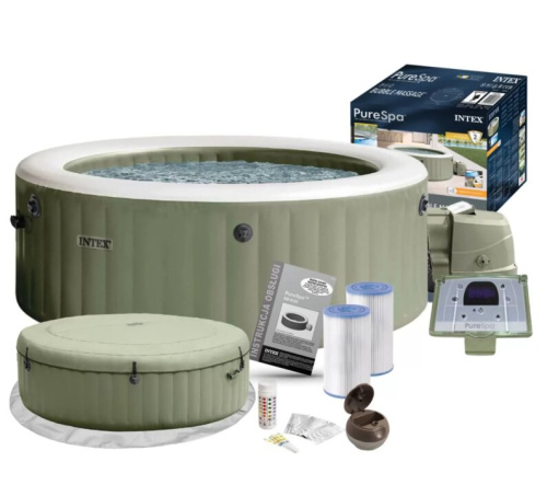 Бассейн-джакузи Intex 216x71 см (28428GN) оливковый