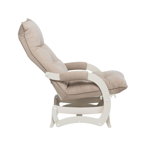 Кресло-маятник Leset Луно слоновая кость Velur V18
