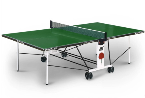 Теннисный стол Compact-2 LX Всепогодный зеленый
