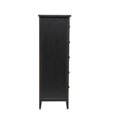 Комод Leset Мира 05 черный ручки черные 