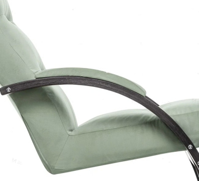 Кресло-качалка Leset Милано венге текстура Velur V14