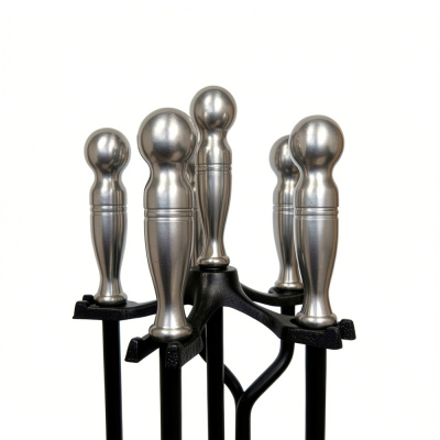 Набор каминный EVEREST K1-SB никель черный