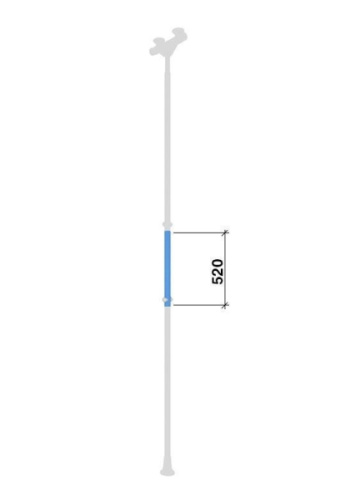 Вставка на стойку Romana ДСКМ ВО 92.82.00-20 (голубой)