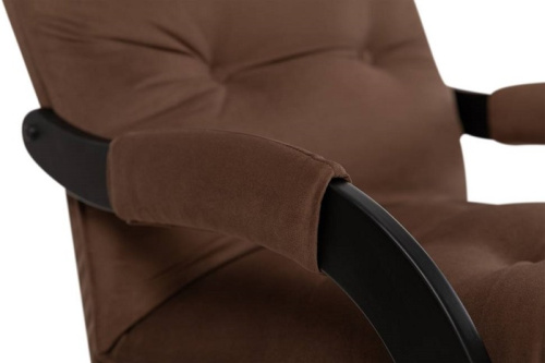 Кресло-маятник Leset Луно венге Velur V23