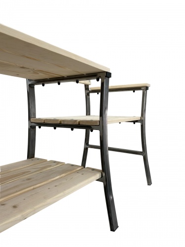 Скамейка садовая МФ-7 Дуэт неокрашенный