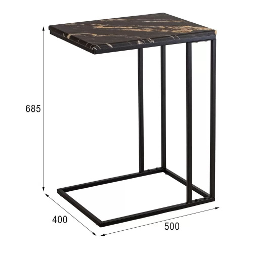 Стол придиванный BeautyStyle 30 черный порторо 