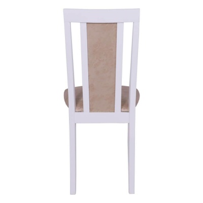 Стул Б-2230.1 Эмаль белая микровелюр AvogADO 6 бежевый 