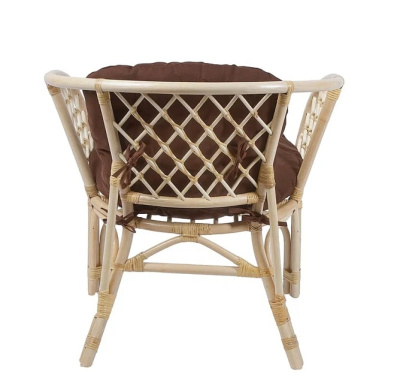 IND Кресло Багама 1 натуральный подушка коричневая 