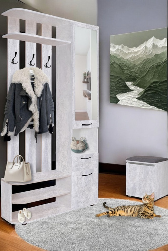 Прихожая БЕРКЛИ правое бетон 