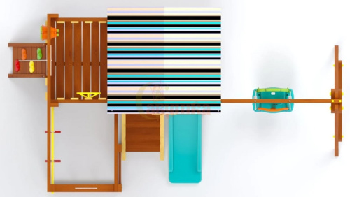 Детская спортивная площадка для дачи Савушка Baby Play 11 (Priority)