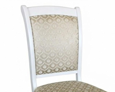 Стул МДК-265 Роми Эмаль белая Яра капучино 