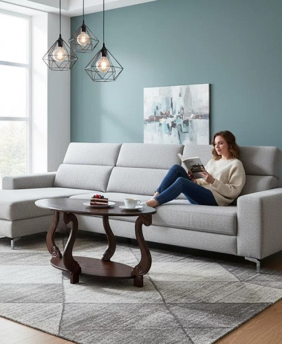 Стол журнальный Овация М Темно-коричневый 