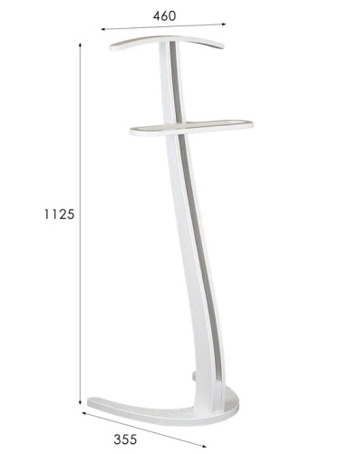 Вешалка костюмная Галант 334 белый 