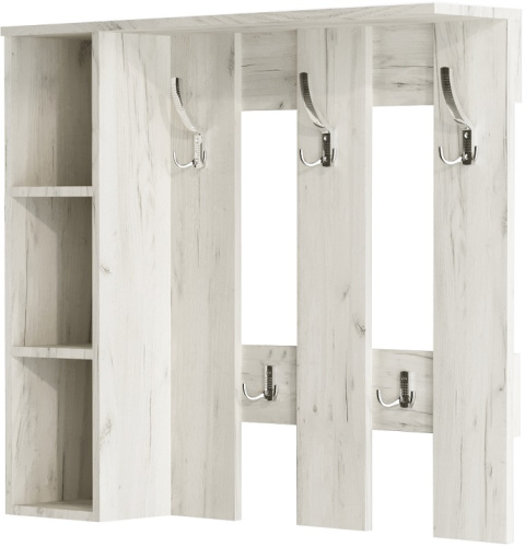 Вешалка настенная Артём-Мебель СН-100.43 дуб крафт белый 