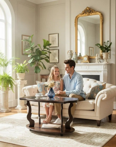 Стол журнальный Берже 3С темно-коричневый 