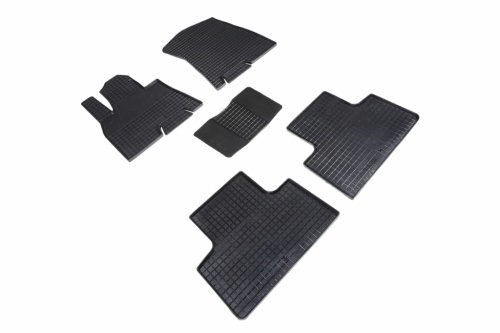Резиновые коврики салона Сетка для Hyundai GENESIS GV80 2020- Черные
