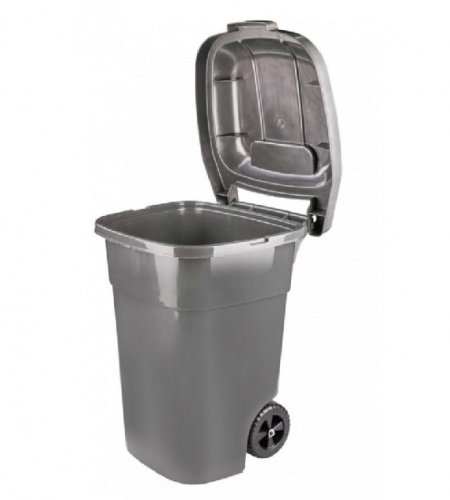 Бак для мусора пластиковый 65 л Эконом на колёсах