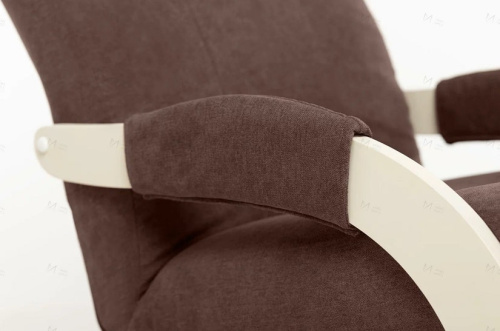 Кресло-качалка Leset Блисс слоновая кость Antonio Chocolate