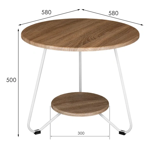 Стол журнальный BeautyStyle 38 дуб сонома 