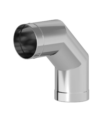 Колено 90° Везувий нерж.сталь 150 мм