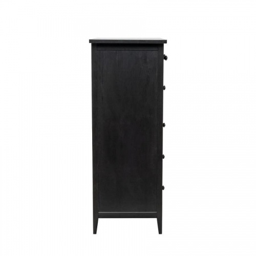 Комод Leset Мира 06 черный ручки коричневые