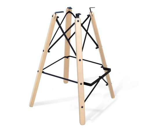 Стул барный Sheffilton SHT-ST35-1/S80 имперский жёлтый прозрачный лак чёрный 