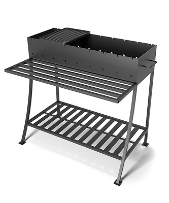 Плита чугунная для мангала ГРИЛЬ 255х375х20