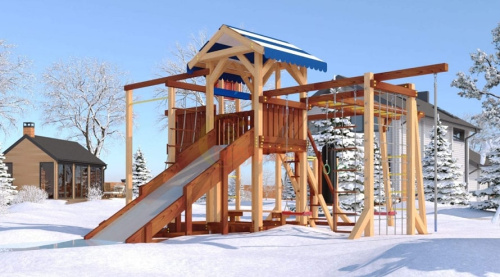 Детская спортивная площадка для дачи Савушка 4 Cезона 10