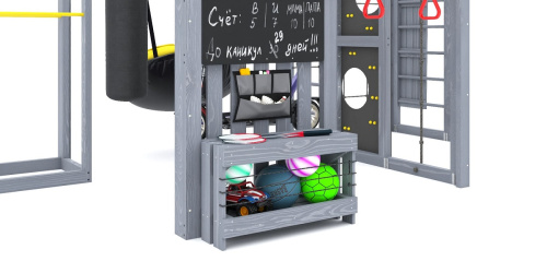 Детская площадка для дачи Савушка КУБ-2 Серый