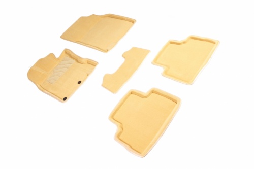 Коврики салона 3D ВОРС Nissan Qashqai II (JAP) Бежевые