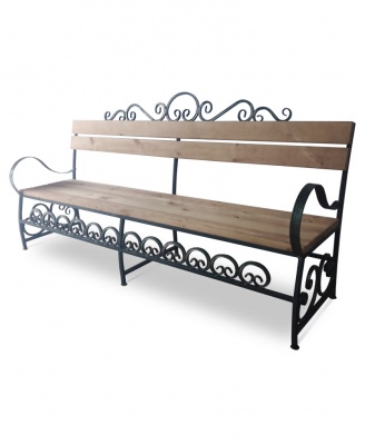 Лавка с элементами ковки ЛК-1 2,0 м