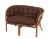 IND Комплект Багама с диваном овальный стол коньяк подушка коричневая 