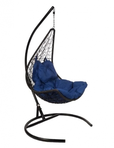 Кресло подвесное BiGarden Wind Black подушка синяя 