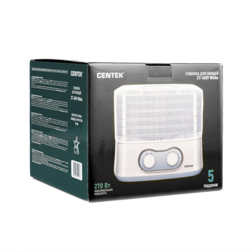 Сушилка для овощей и фруктов Centek CT-1659 белый