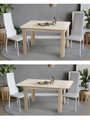 Стол обеденный СН-130.01 дуб экспрессив песочный 