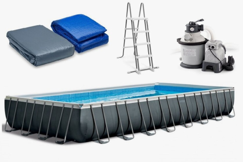 Бассейн Intex Ultra XTR с волейбольной сеткой 975x488x132 см 26378