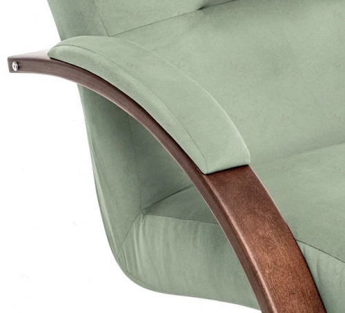 Кресло-качалка Leset Милано орех текстура Velur V14