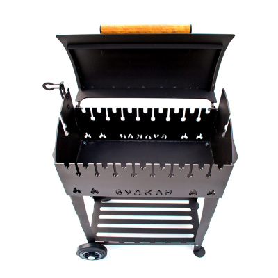 Мангал-гриль Вулкан на колесах 5мм