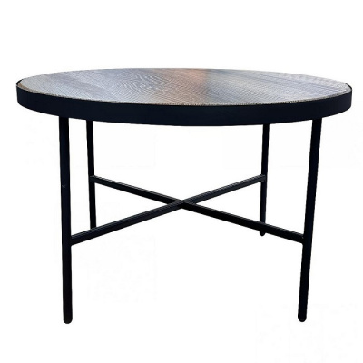 Стол журнальный МеталлАрт М011 большой коричневый дуб 