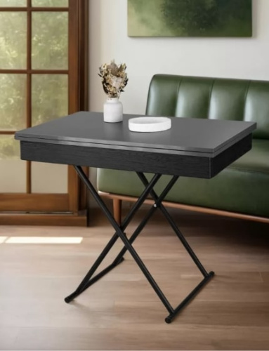 Стол трансформер Лерон графит темный черный 