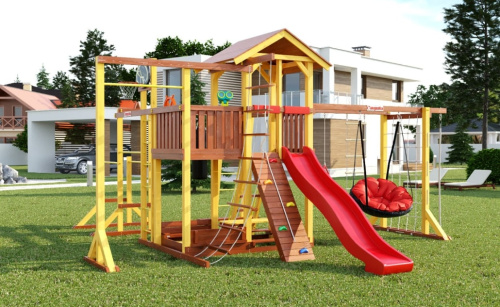 Детская спортивная площадка для дачи Савушка Семейная COMFORT
