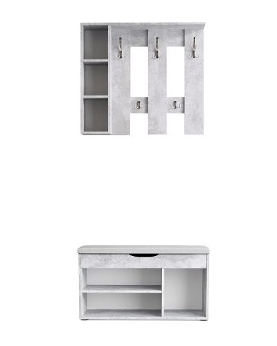 Банкетка Норд СН-122.08 бетон спаркс лайт 