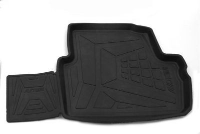 Коврики салона резиновые с бортиком для Chevrolet Spark