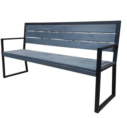 Скамейка садовая Мастер 9 графит