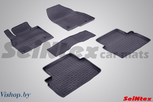 Коврики салона резиновые с бортиком для MAZDA 3 (BM) 