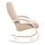 Кресло-качалка Leset Милано слоновая кость Velur V18 