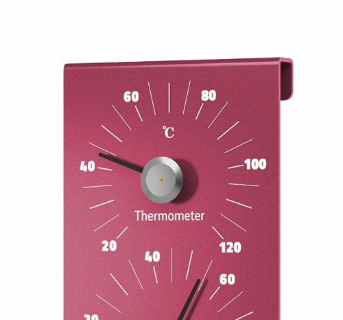 Термогигрометр EVEREST алюминий RED (TG-26)